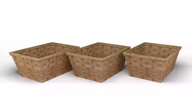 Wood Basket Decoration