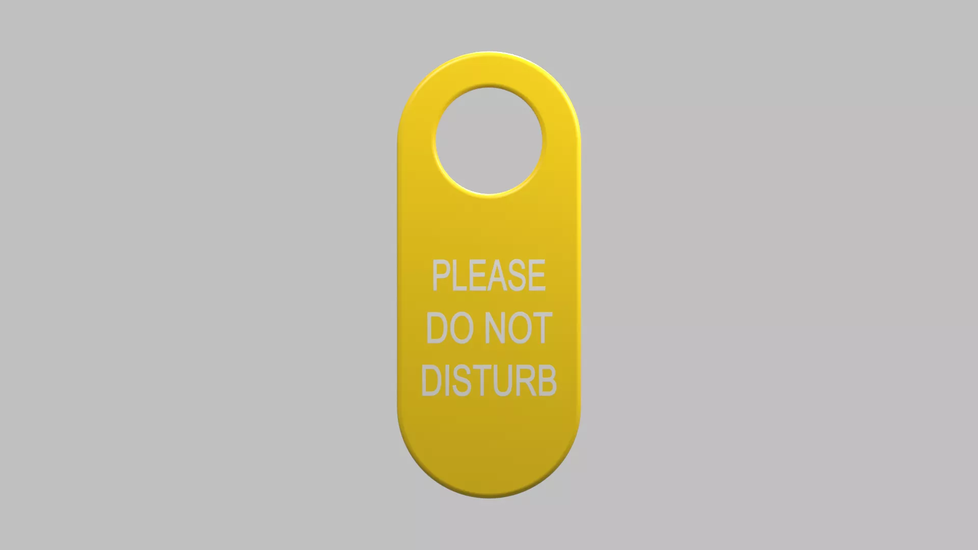 Door Hanger Low-poly 3D model
