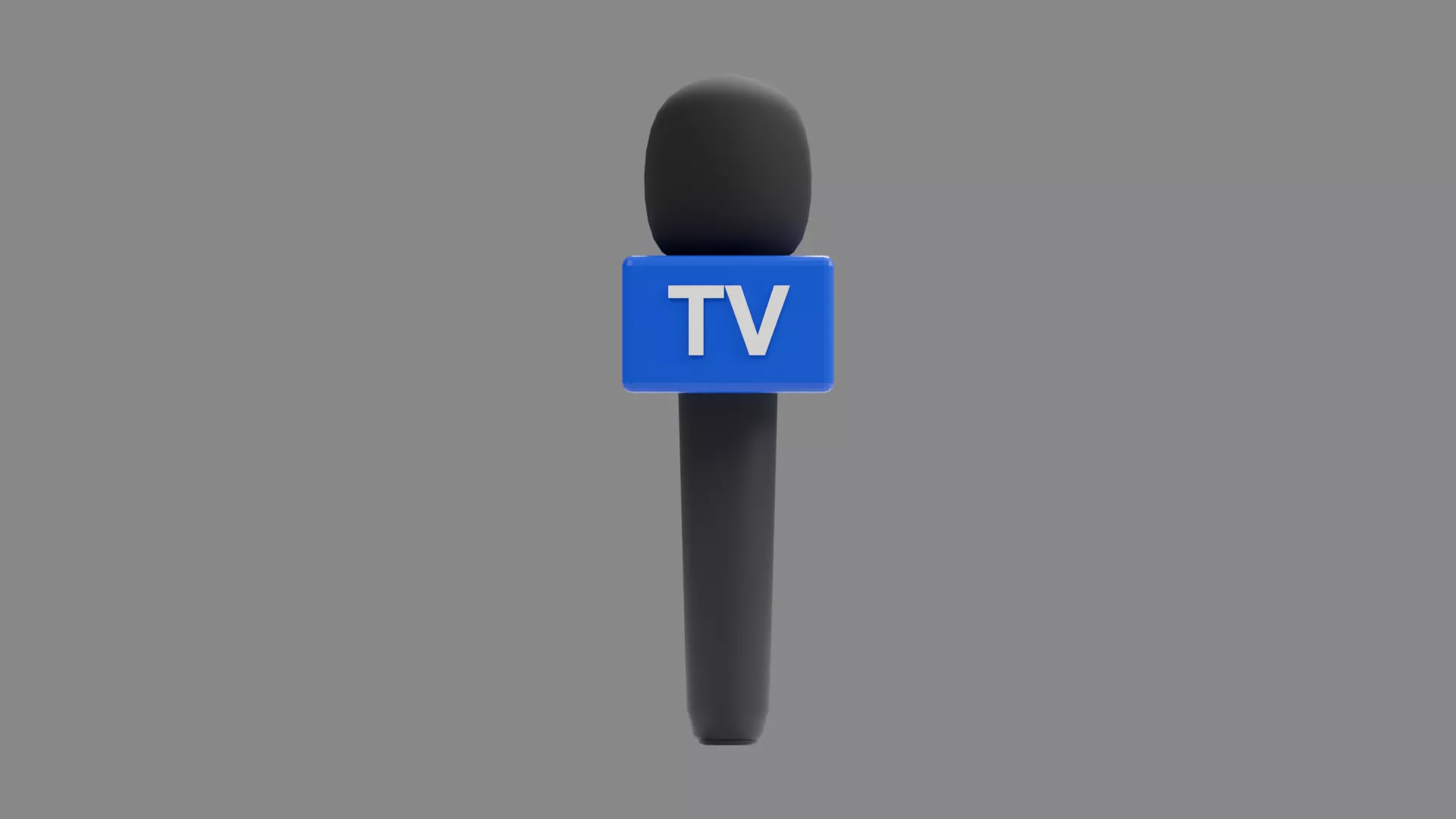 News Microphone Low-poly 3D model
