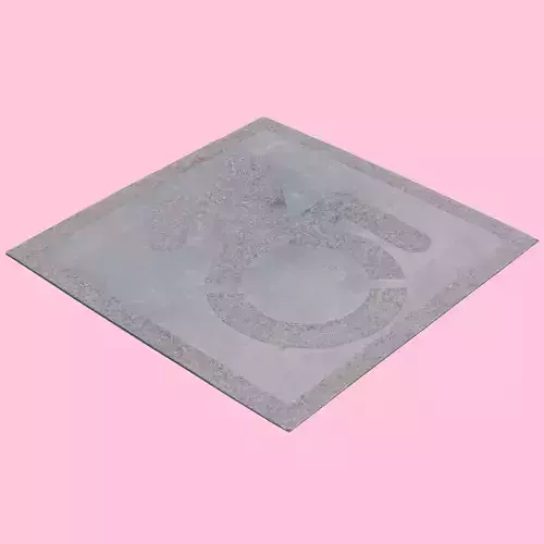 Concrete Handicap Space 3D model