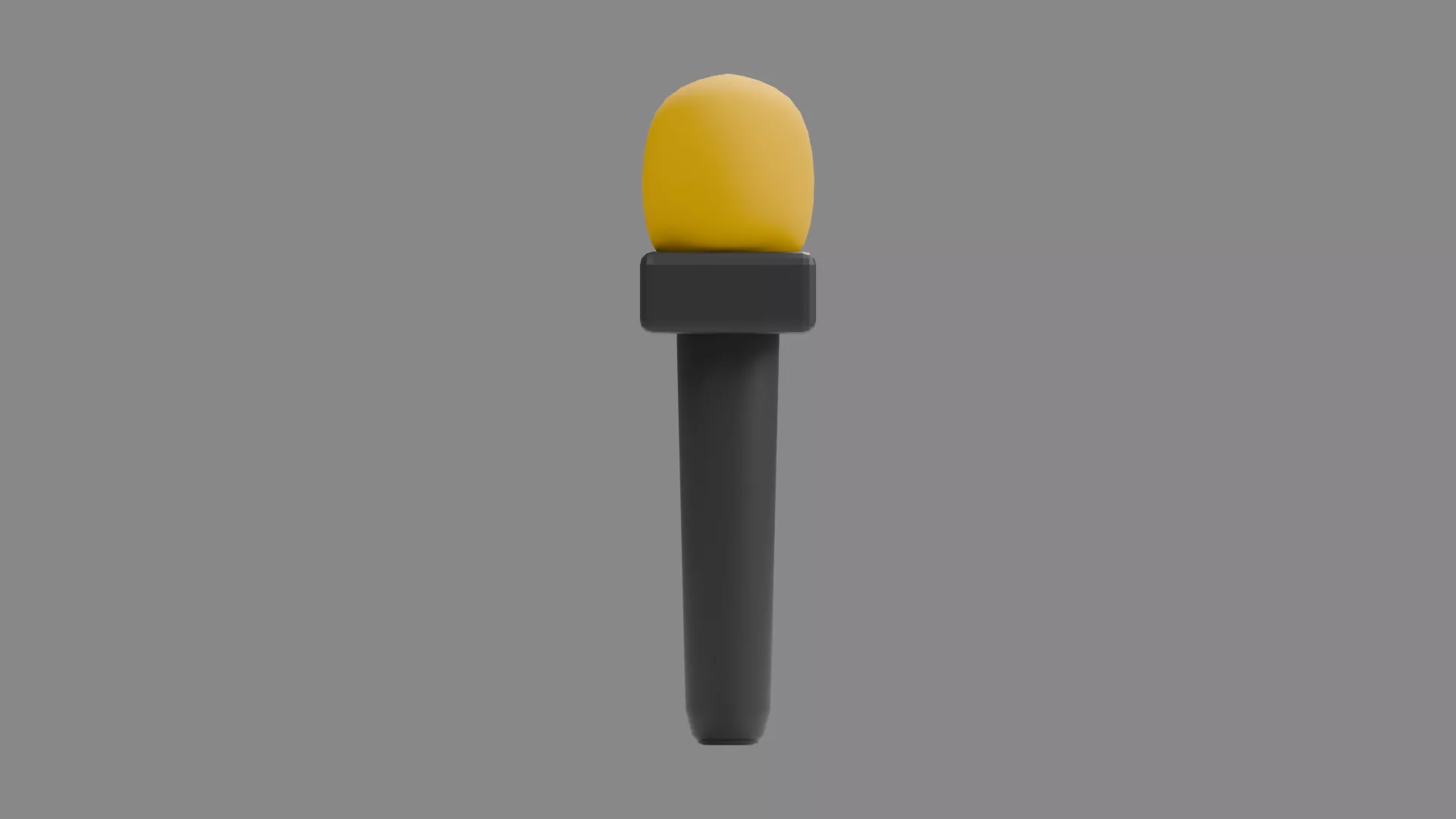 News Microphone Low-poly 3D model
