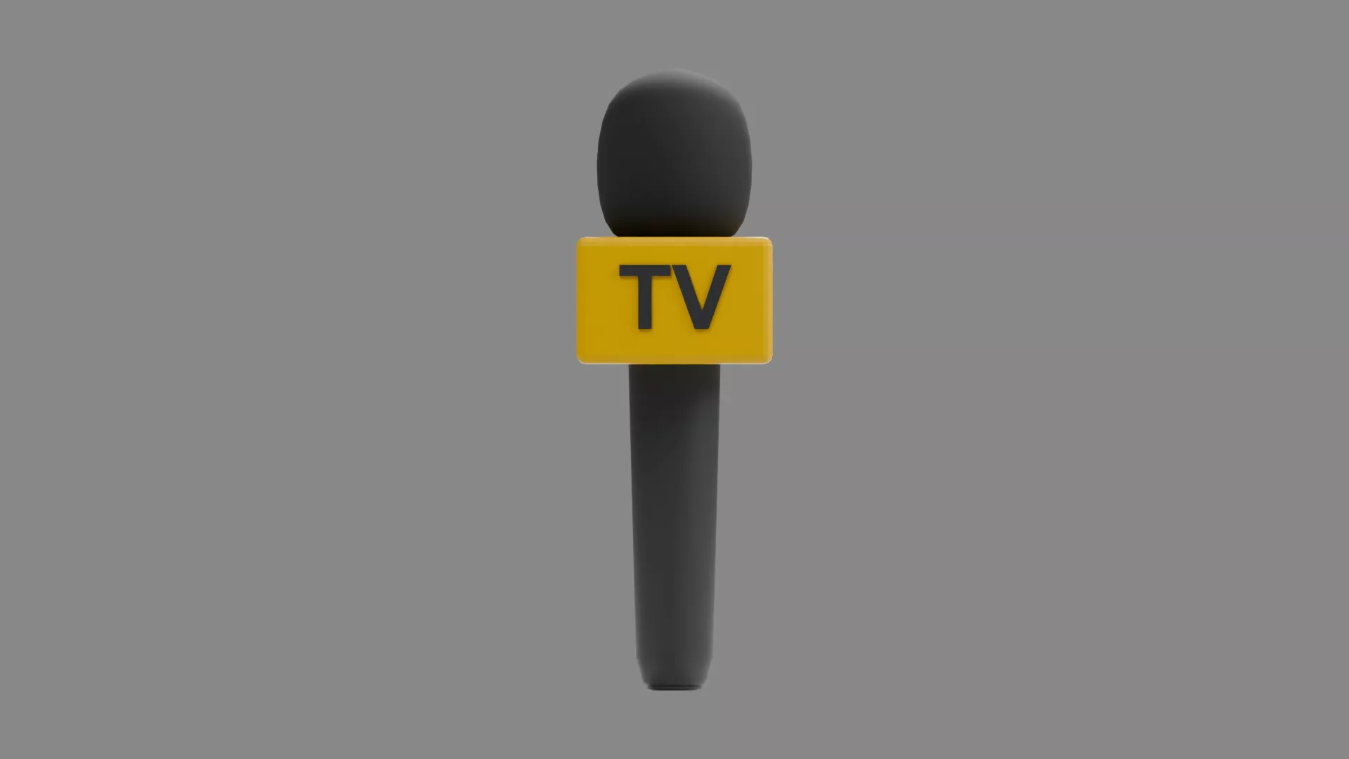 News Microphone Low-poly 3D model