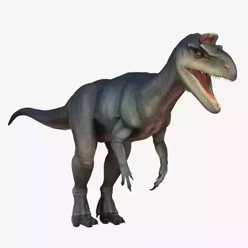 Cryolophosaurus dinosaur Low-poly 3D model