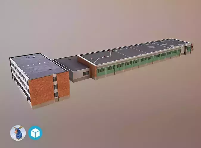 Storage3 LHBP Low-poly 3D model