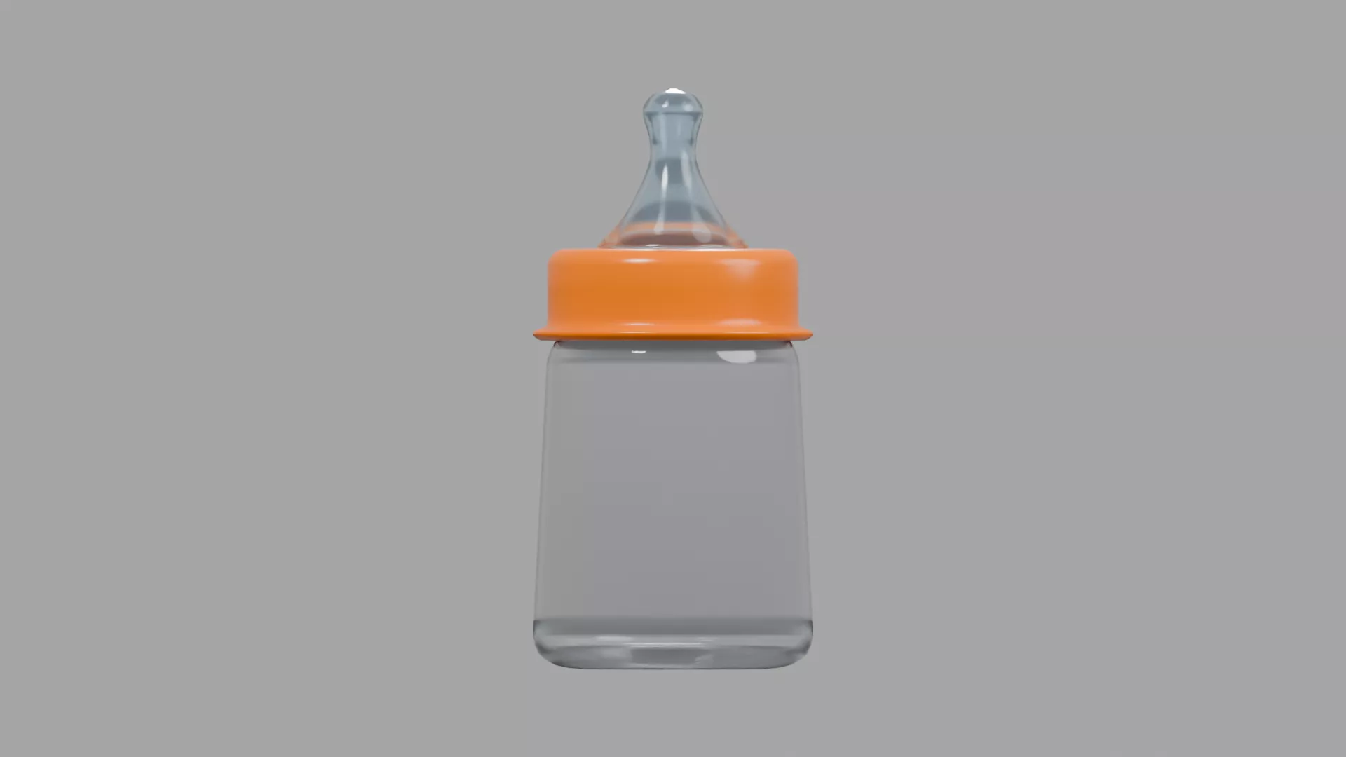 Baby Milk Feeder Bottle Low-poly 3D model