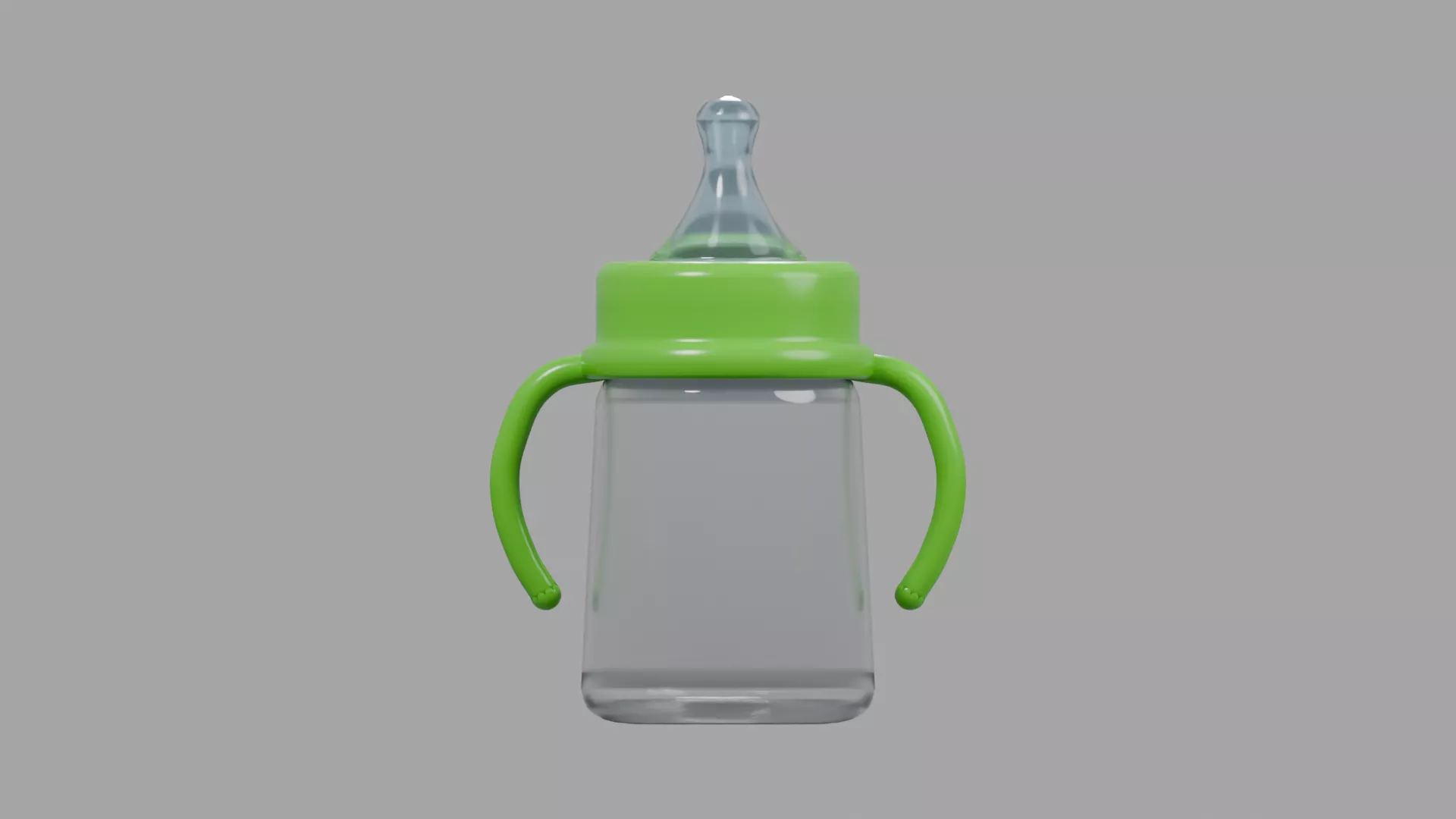Baby Milk Feeder Bottle Low-poly 3D model