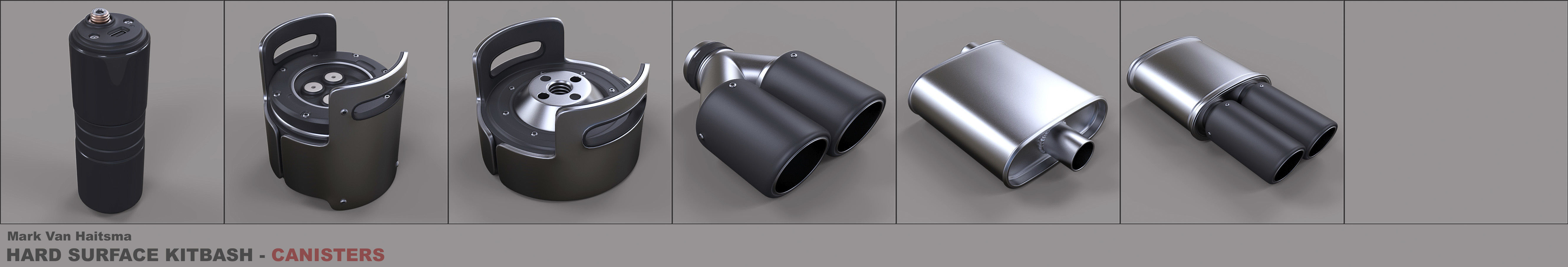 Hard Surface Kitbash Library - 1 and 2 3D model_16