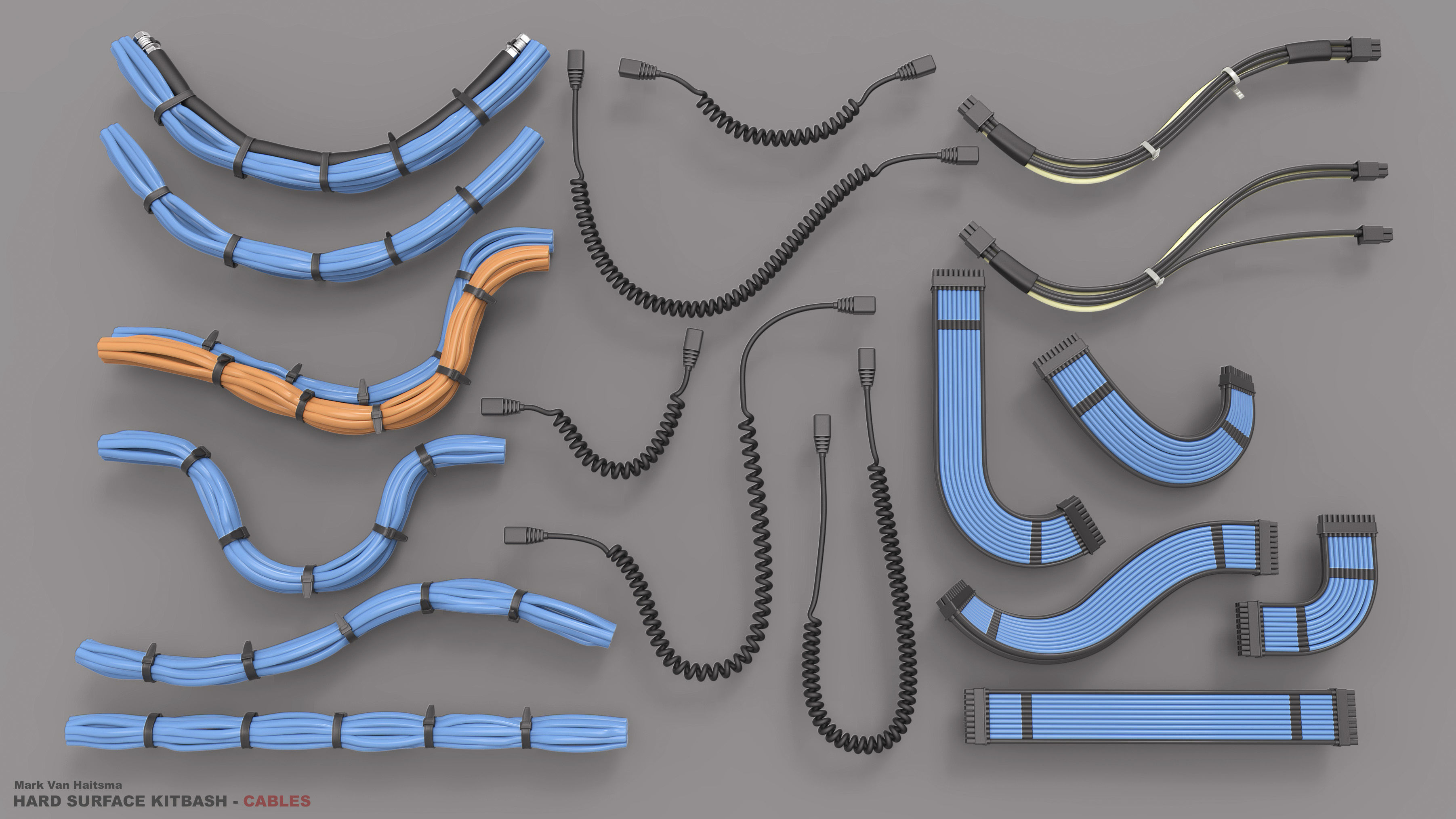 Hard Surface Kitbash Library - 1 and 2 3D model_25