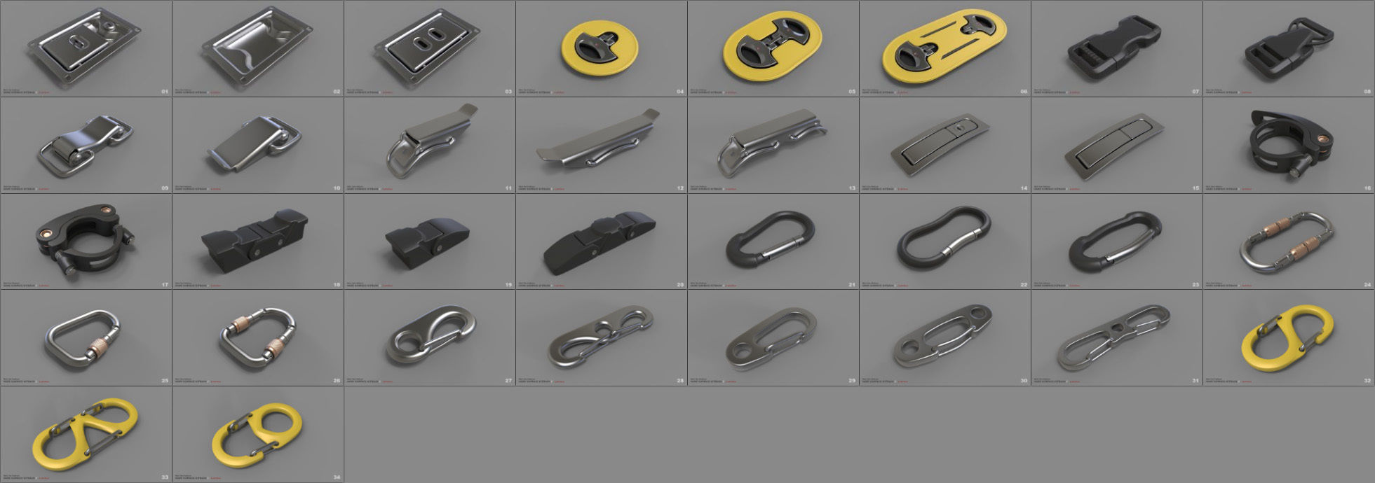 Hard Surface Kitbash Library - 1 and 2 3D model_14
