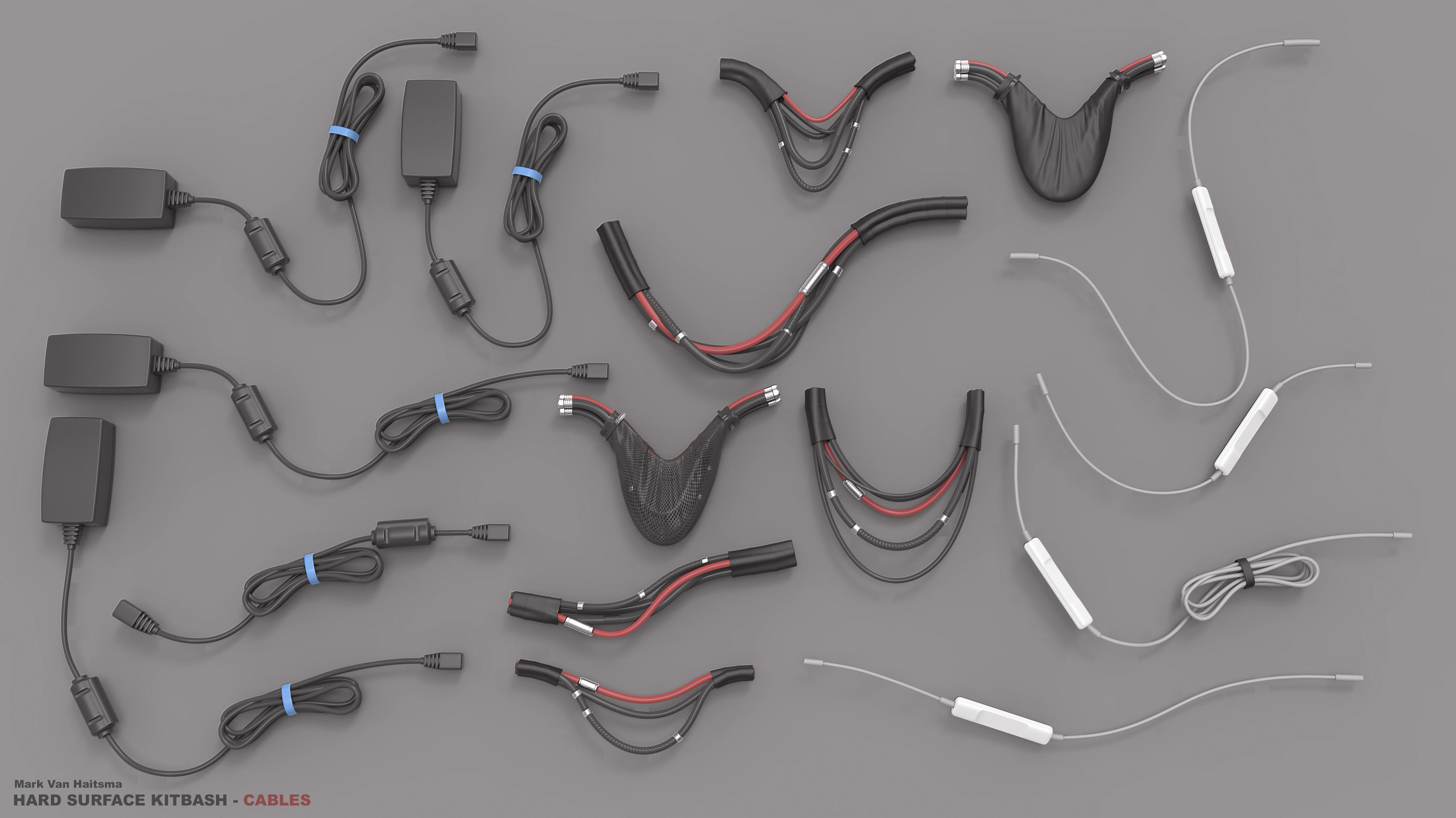Hard Surface Kitbash Library - 1 and 2 3D model_26