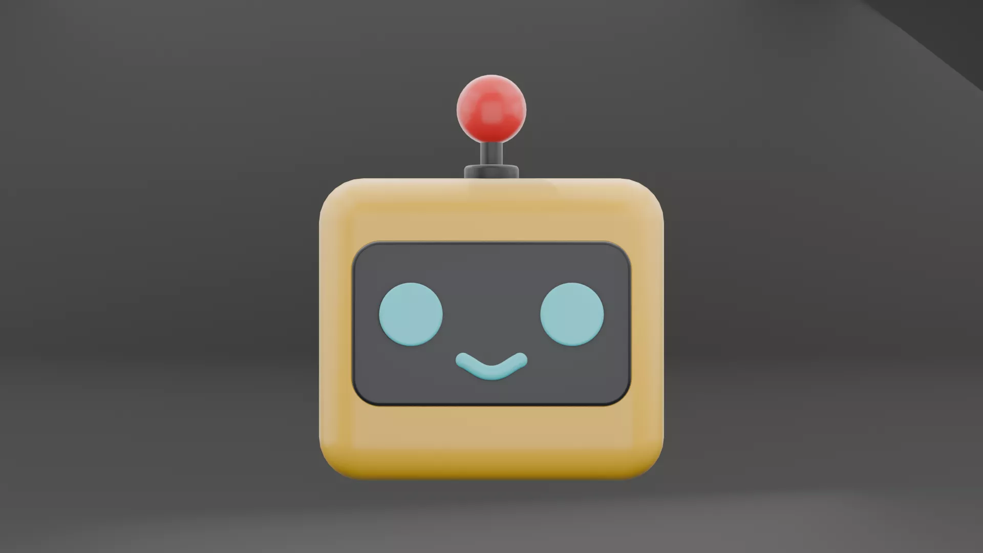 Robot emoji Low-poly 3D model