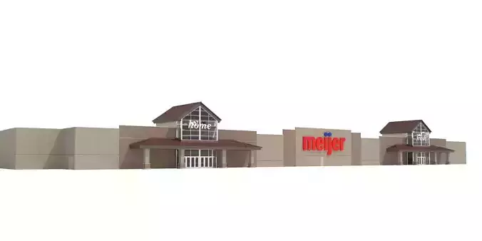 Retail-003-Meijer store 3D model