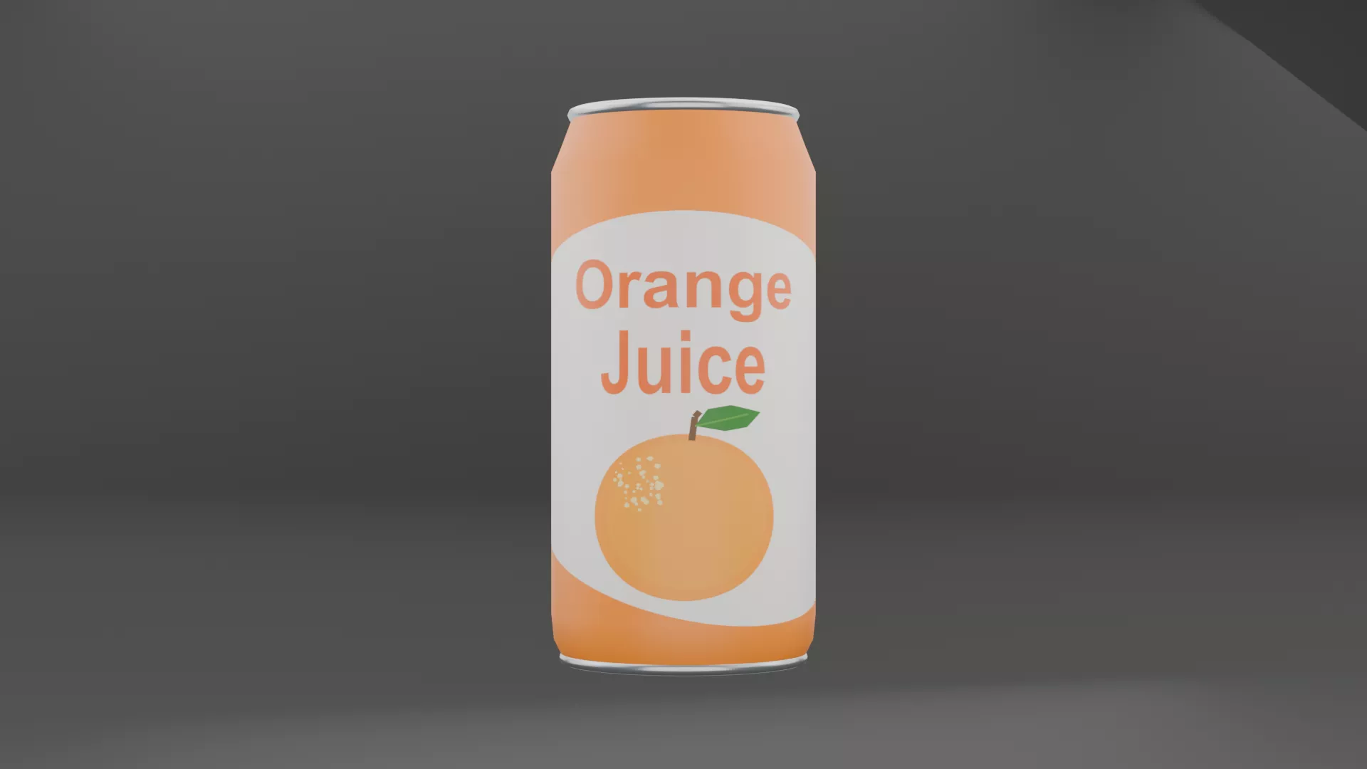 Juice Bottle Low-poly 3D model