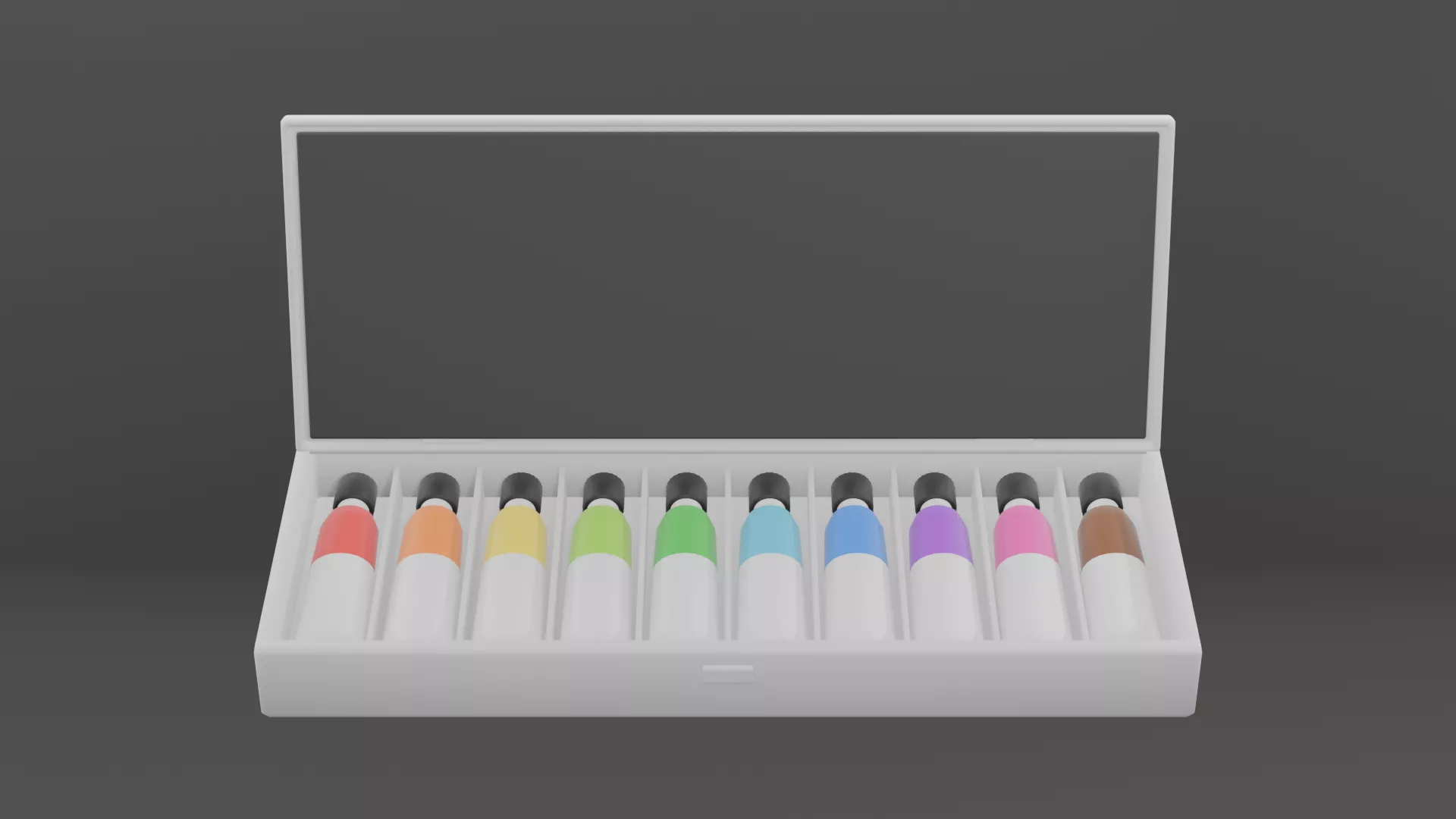 Color Tube Low-poly 3D model