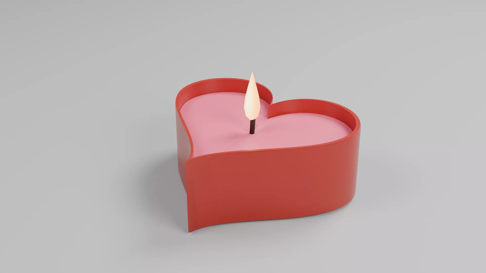 Scented Candle Low-poly 3D model
