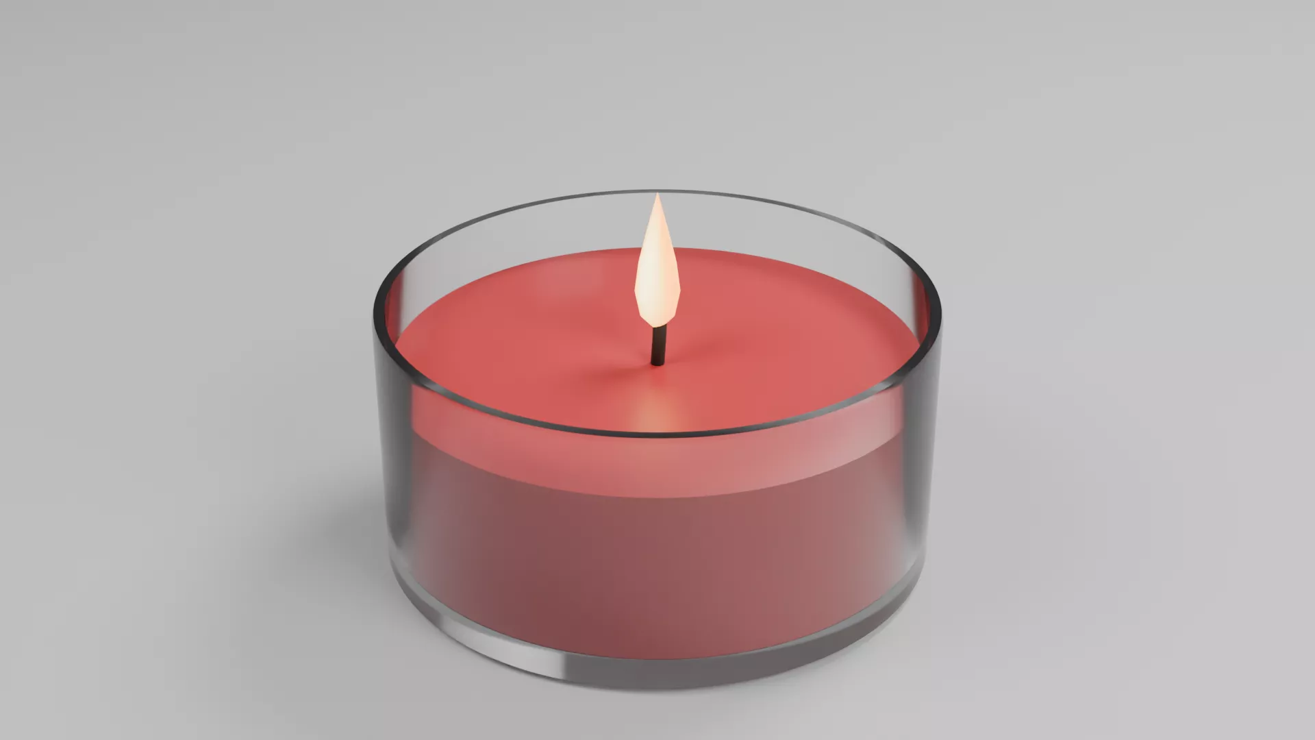 Scented Candle Low-poly 3D model
