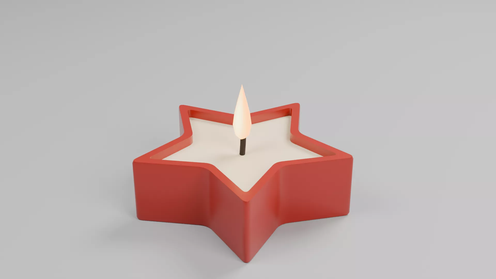 Scented Candle Low-poly 3D model