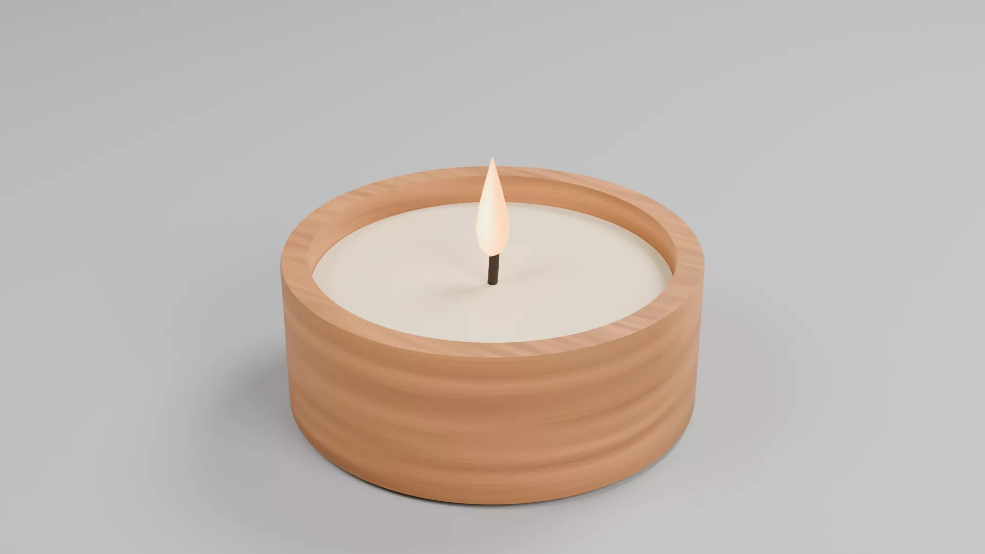Scented Candle Low-poly 3D model