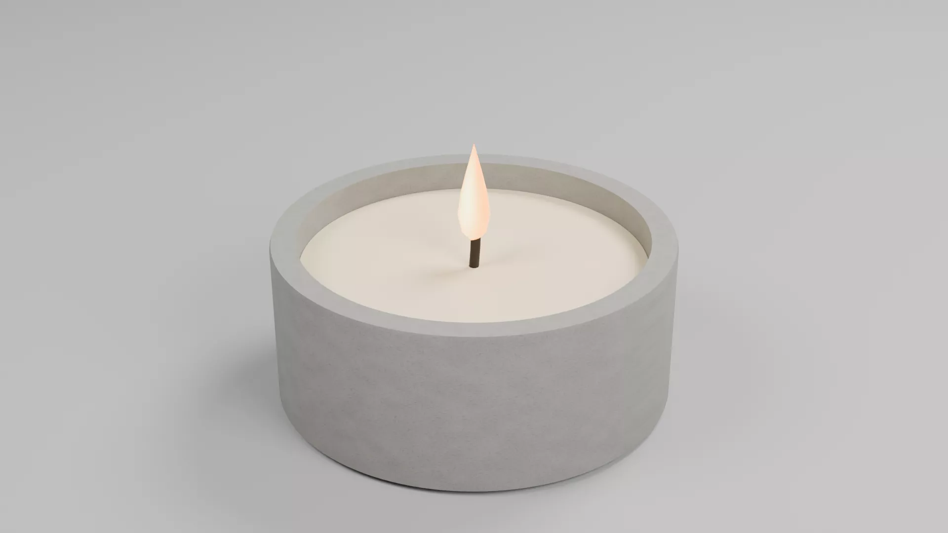 Scented Candle Low-poly 3D model