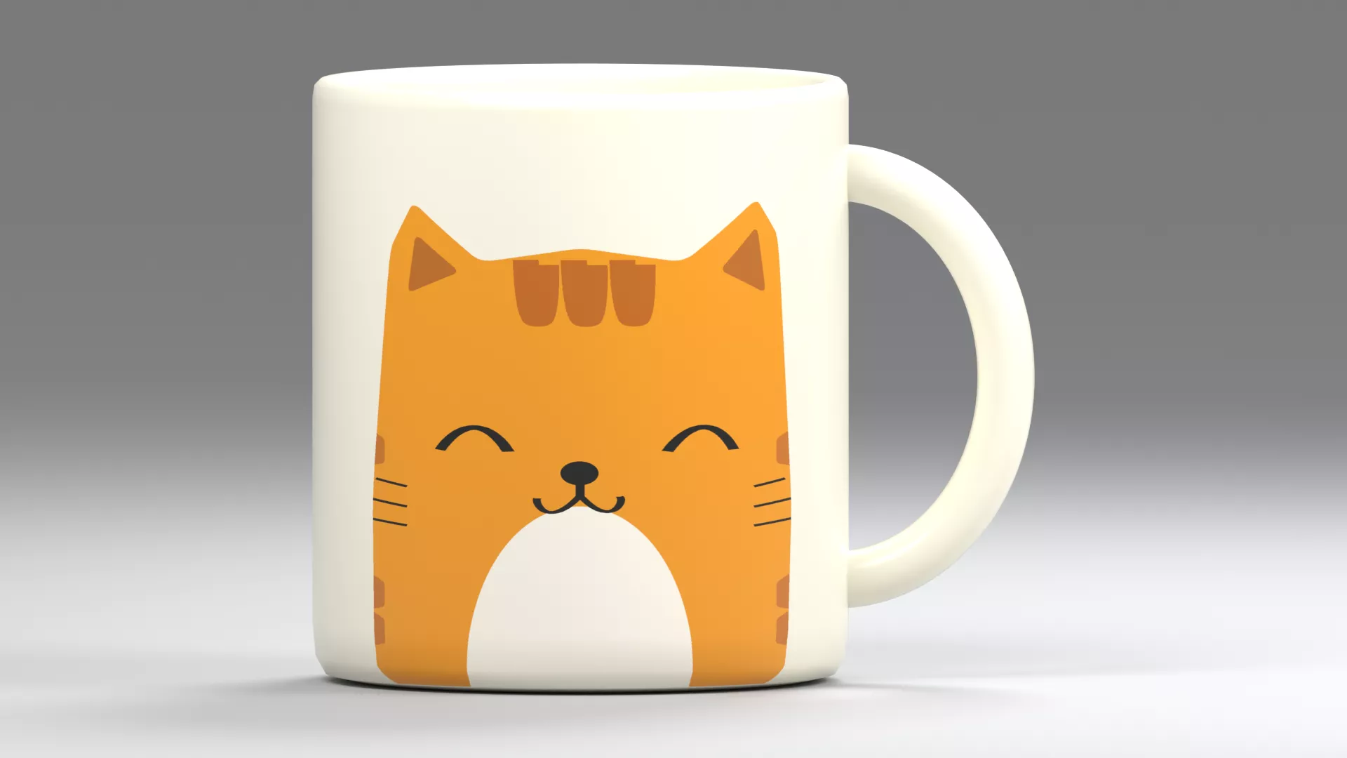 3D Mug Low-poly 3D model