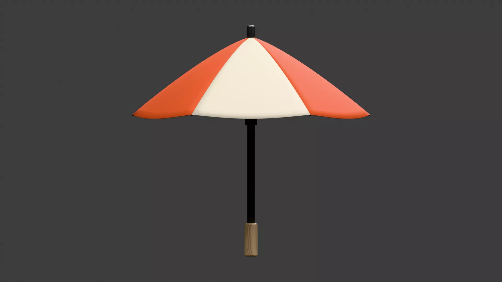 Umbrella Low-poly 3D model