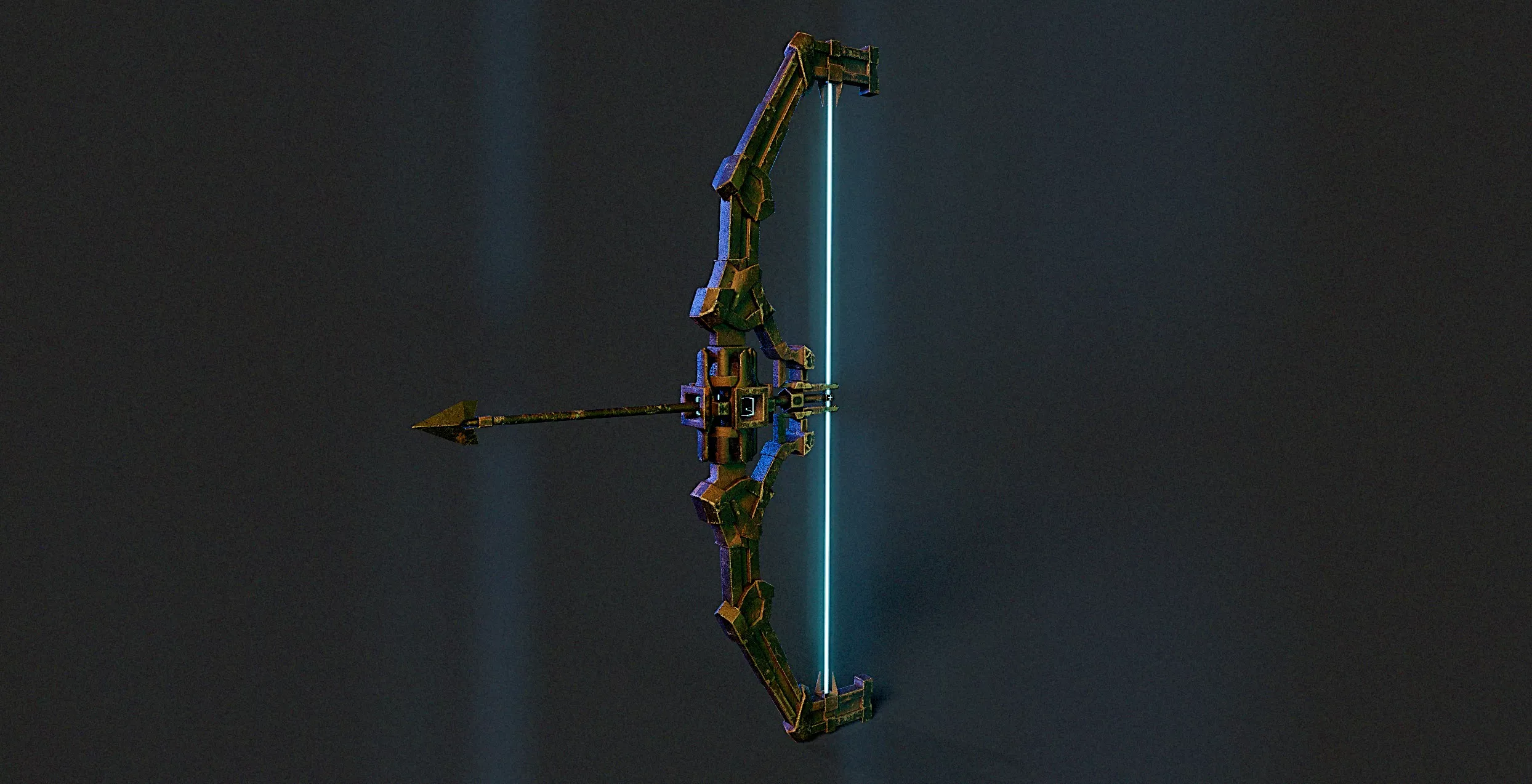 Cyberpunk Bow - Sci-Fi Energy Bow Low-poly 3D model