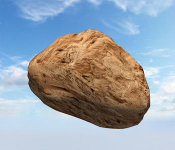 stone rock floating in sky Free 3D model