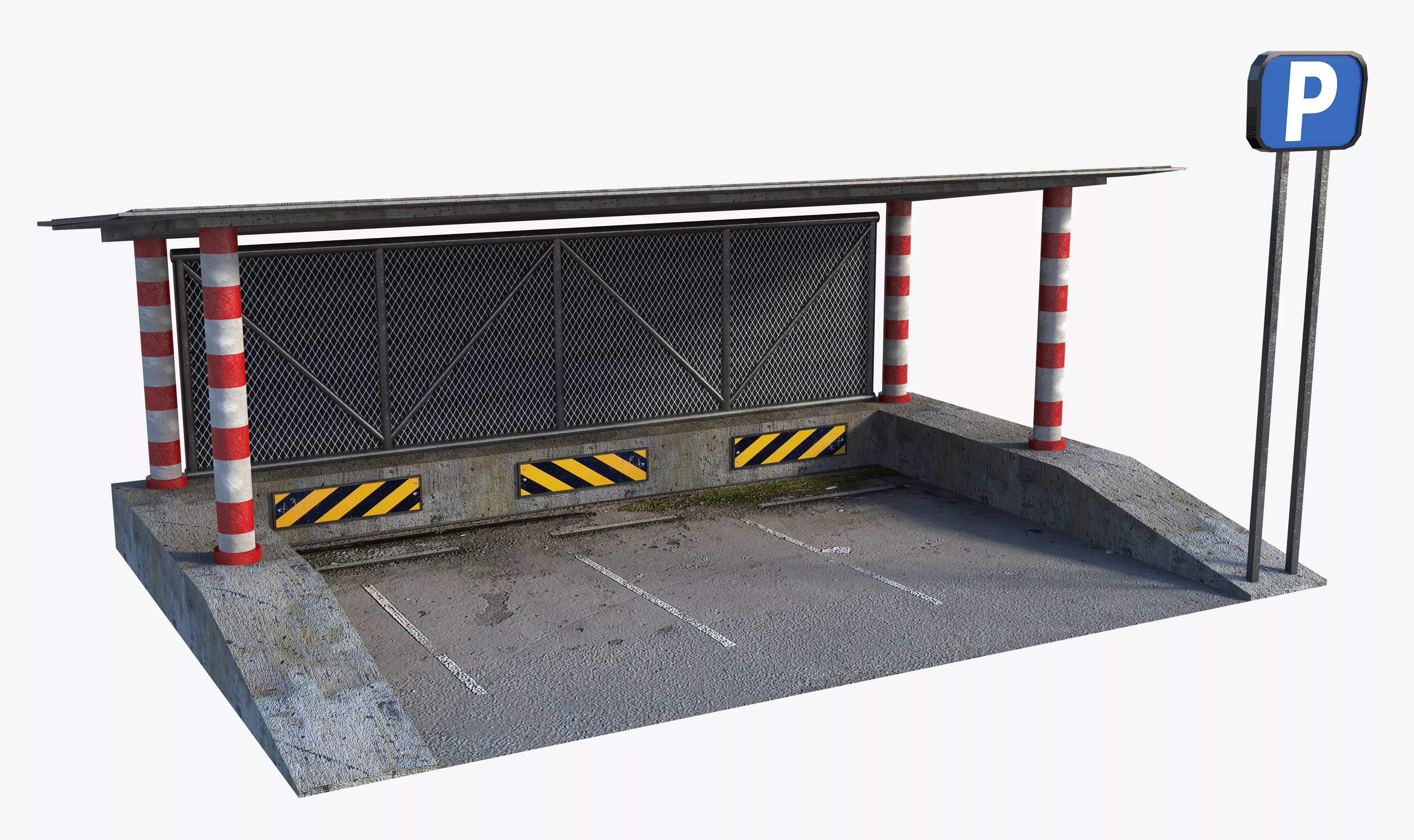 Mini Exterior Garage 3D model