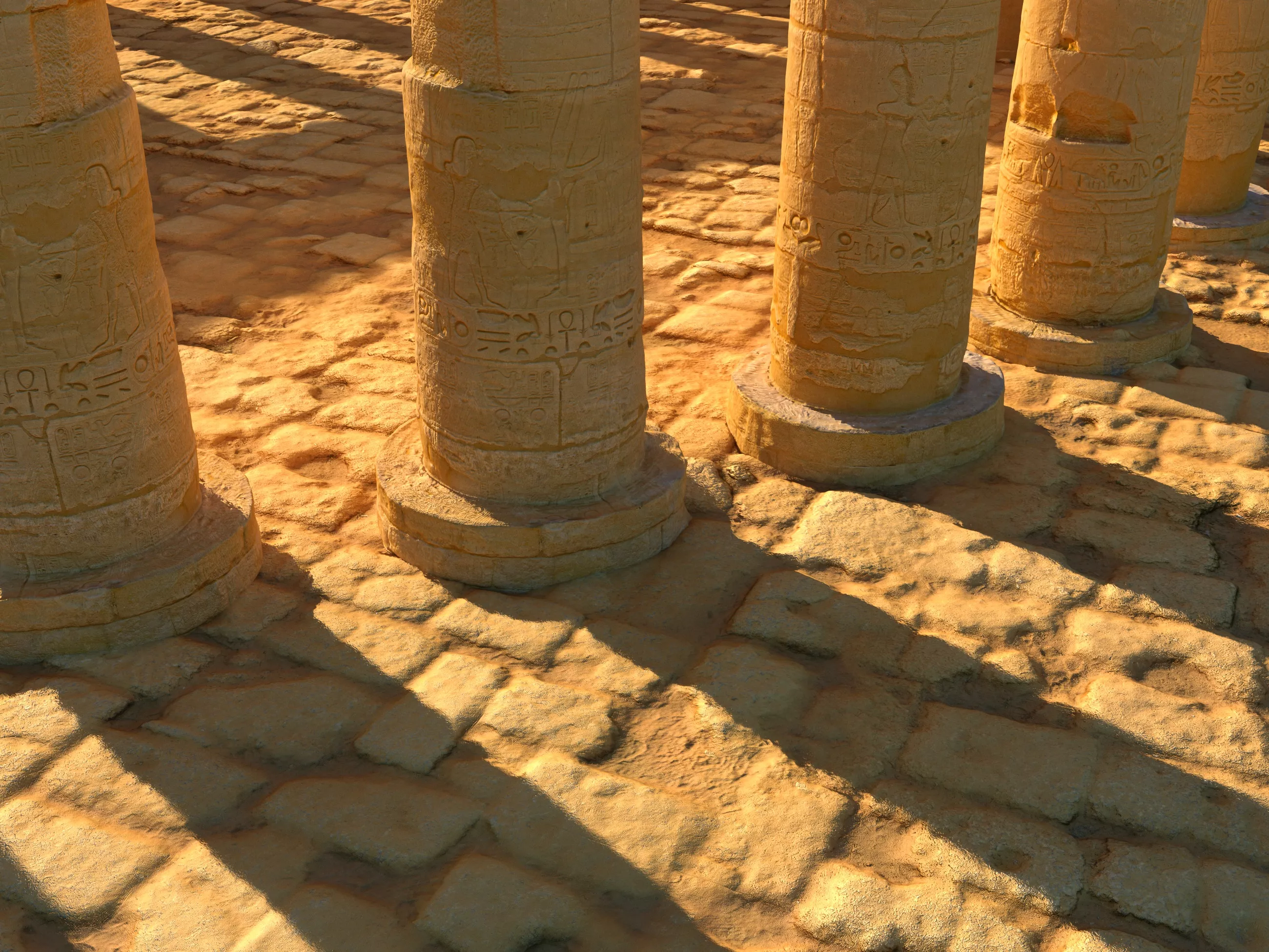 Acient Road Pavement Low-poly 3D model