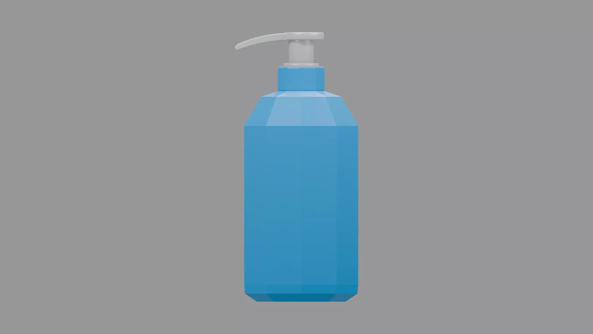 Shampoo bottle Low-poly 3D model