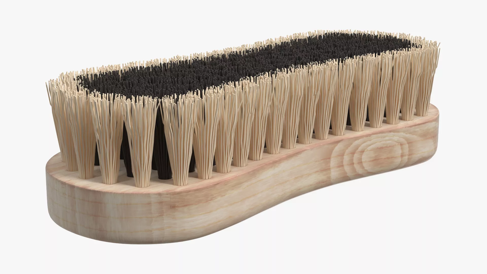 Cleaning Brush Light Wood 3D model