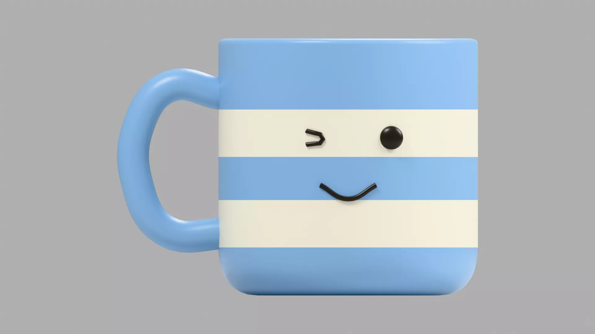 Coffee Cup - Cute Stylized Low-poly 3D model