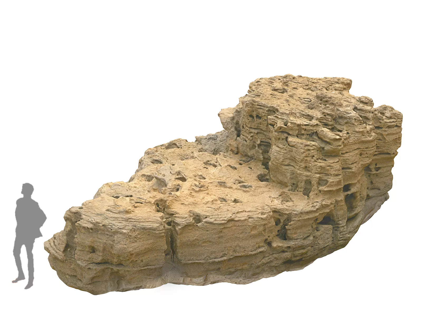 Morocco Sand Rock 16K Low-poly 3D model