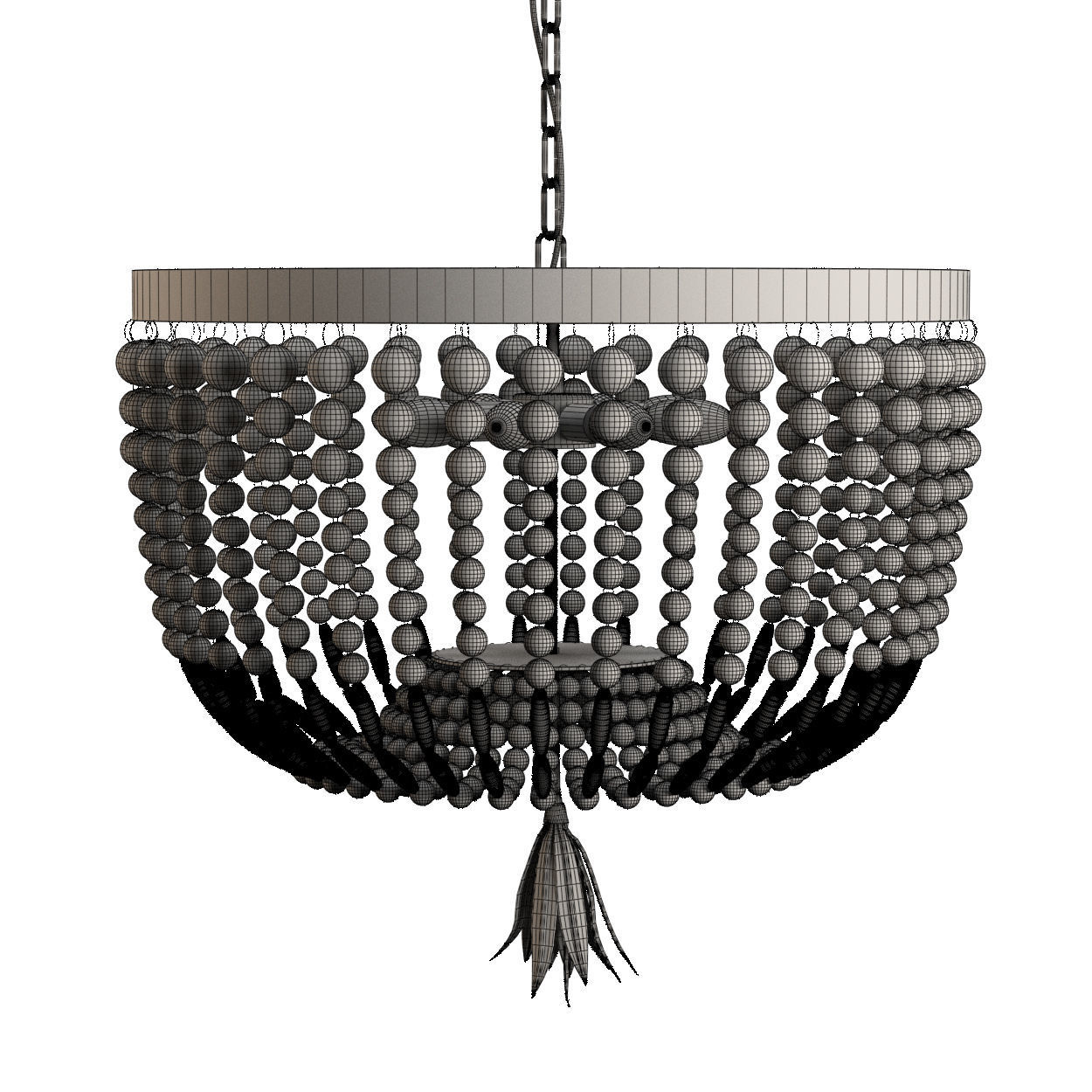 CEILING LAMP 103497 WOOD 3D model_4