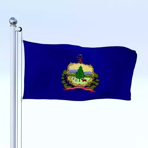 Animated Vermont Flag