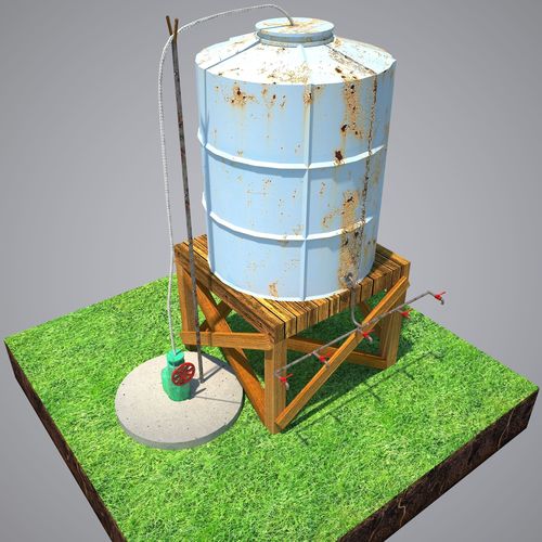  Water tower 3D model