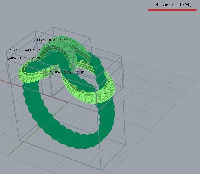 Rope ring 3D print model_3