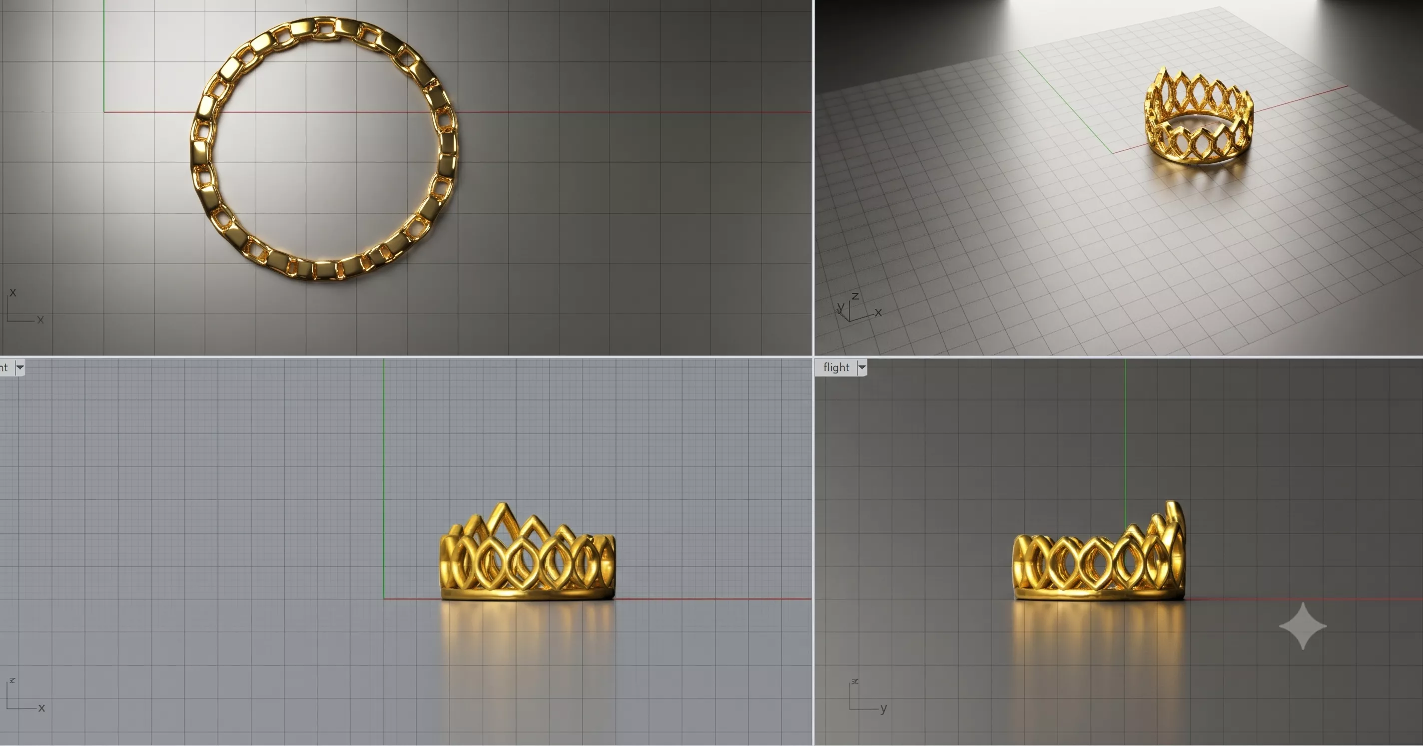 gold ring 3D print model