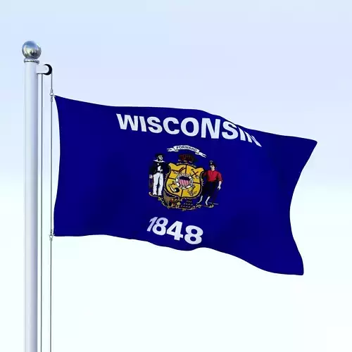 Animated Wisconsin Flag