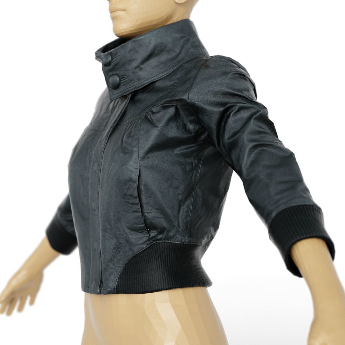 20 Jackets Leather and Jeans for Women Collection Low-poly 3D model_23