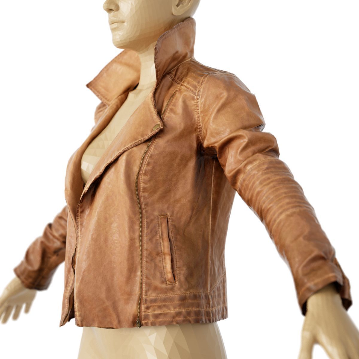 20 Jackets Leather and Jeans for Women Collection Low-poly 3D model_25