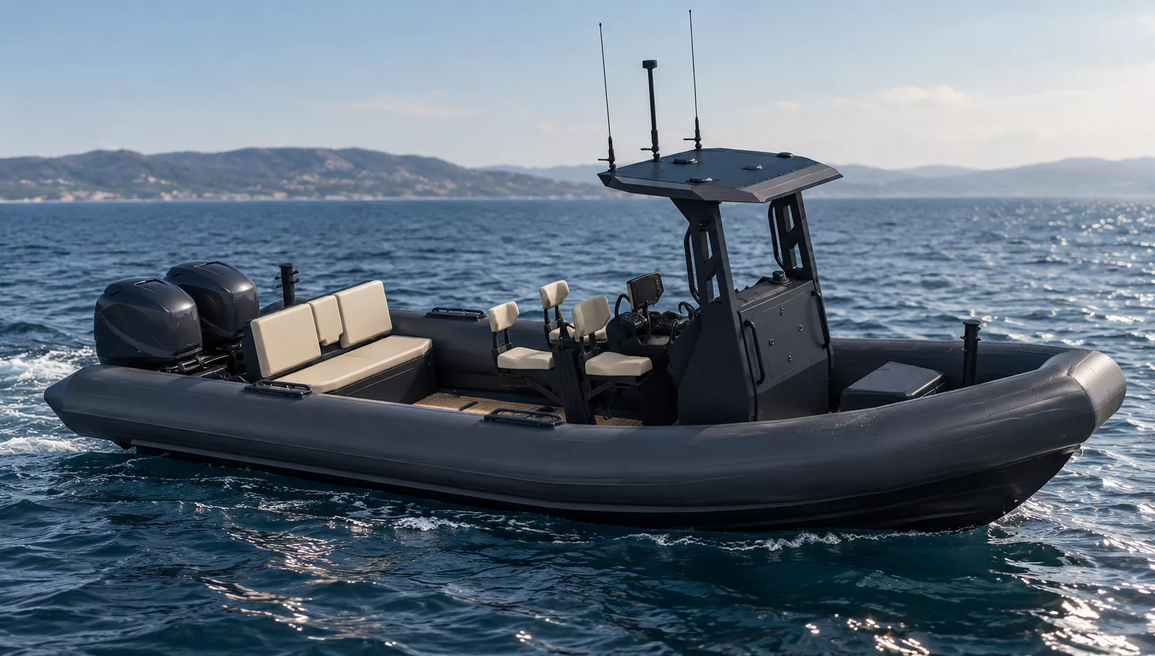 Zodiac Hurricane RIB 3D model