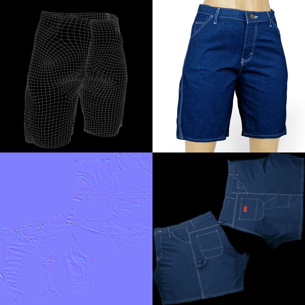 20 Trousers and Skirts Women Collection Fashion Apparel Low-poly 3D model_50