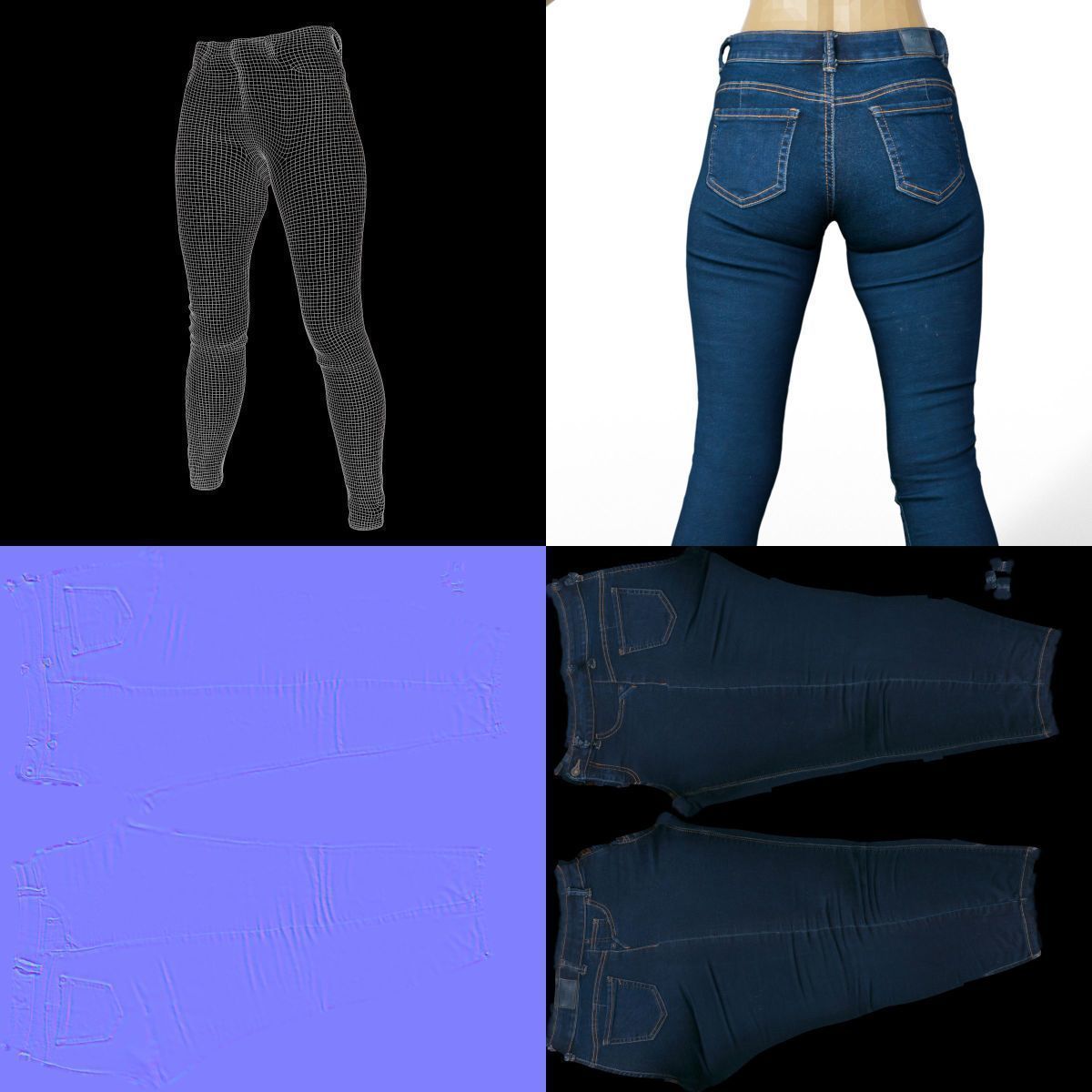 20 Trousers and Skirts Women Collection Fashion Apparel Low-poly 3D model_58