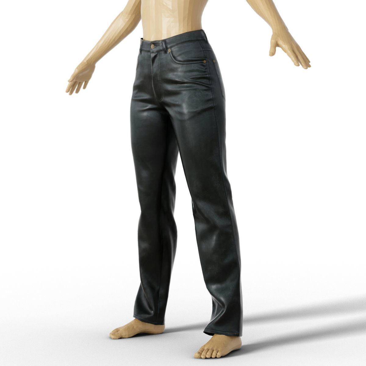 20 Trousers and Skirts Women Collection Fashion Apparel Low-poly 3D model_11