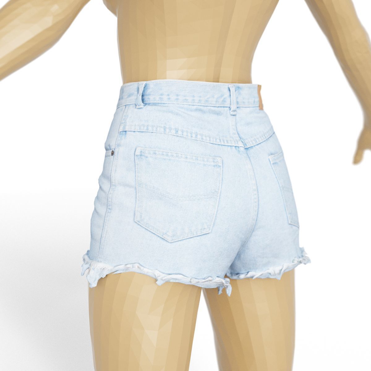 20 Trousers and Skirts Women Collection Fashion Apparel Low-poly 3D model_20