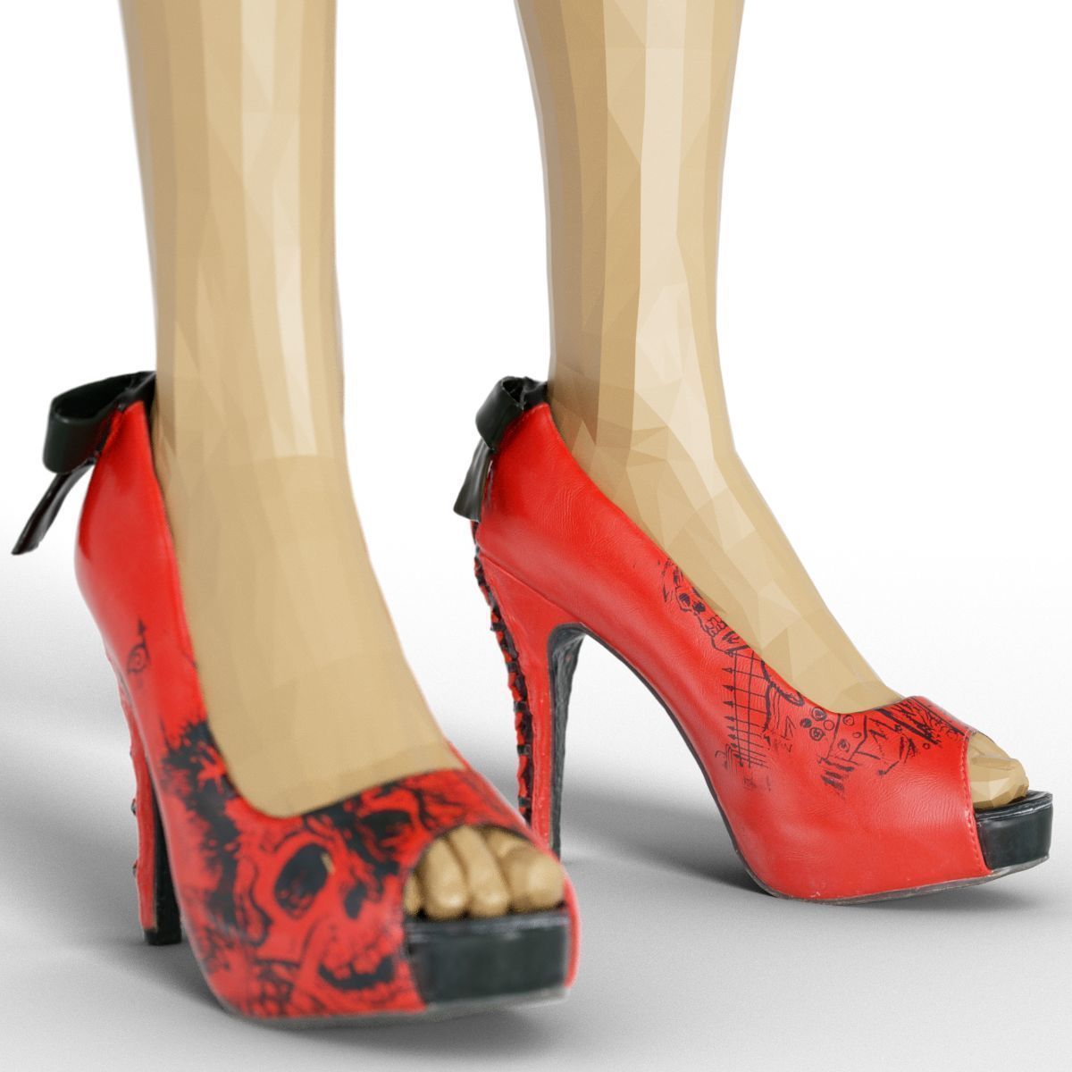 80 Vintage 90s and Rock Clothing Items Fashion collection Women Low-poly 3D model_42