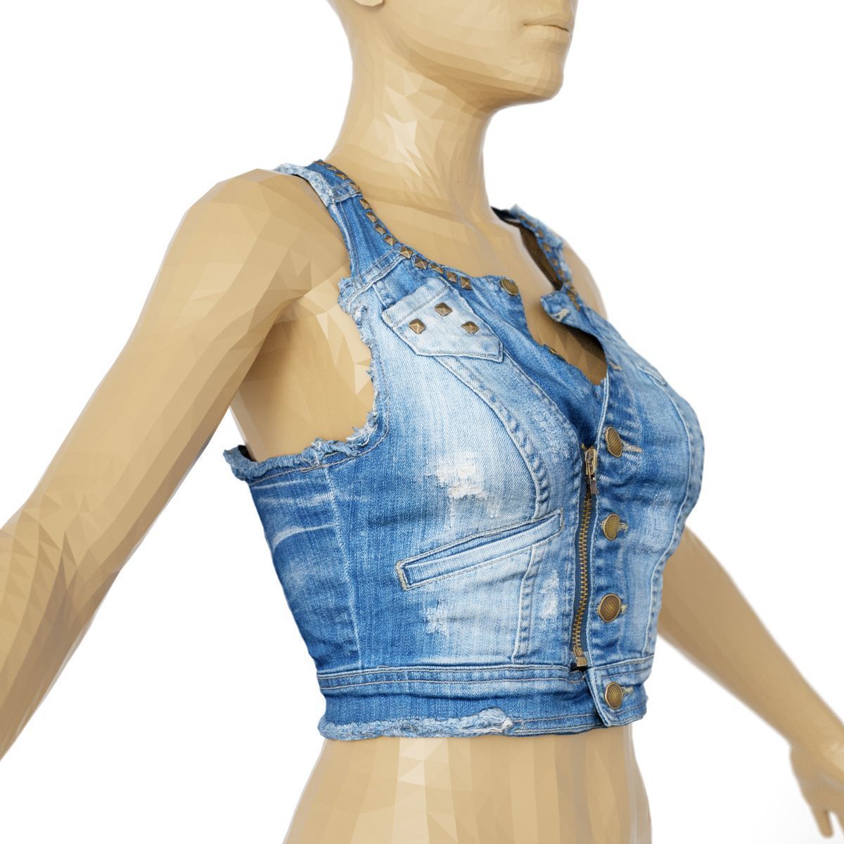 80 Vintage 90s and Rock Clothing Items Fashion collection Women Low-poly 3D model_84
