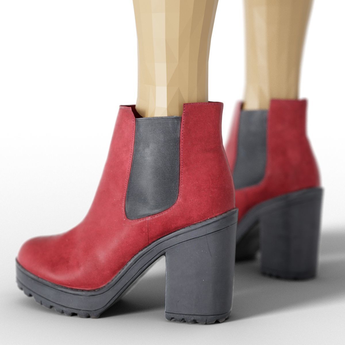 80 Vintage 90s and Rock Clothing Items Fashion collection Women Low-poly 3D model_22