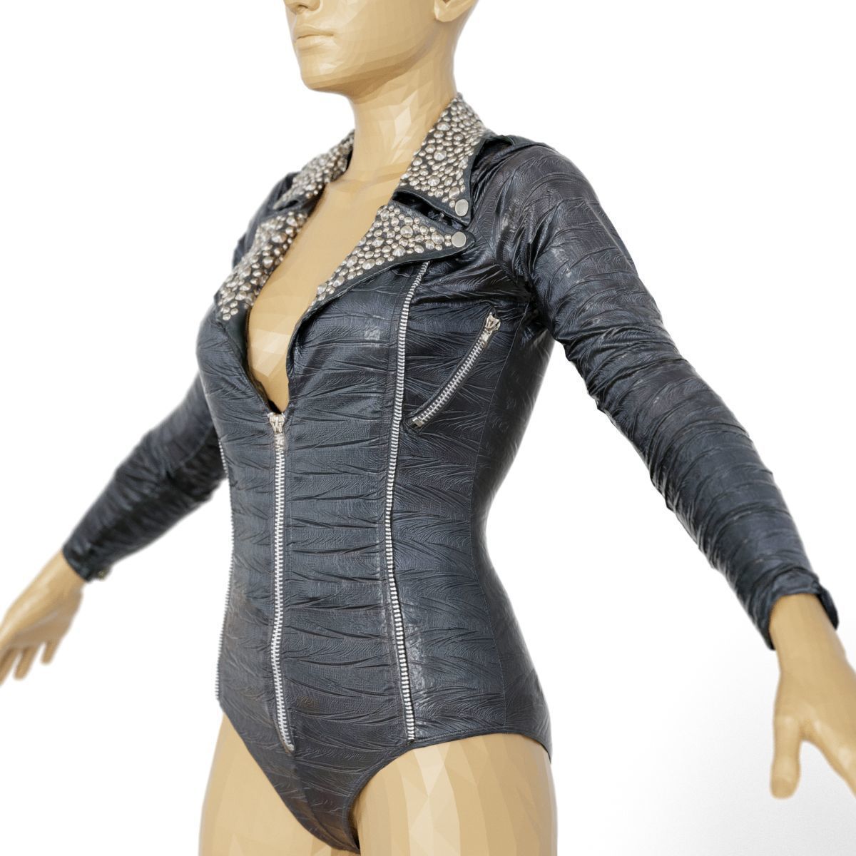 80 Vintage 90s and Rock Clothing Items Fashion collection Women Low-poly 3D model_77